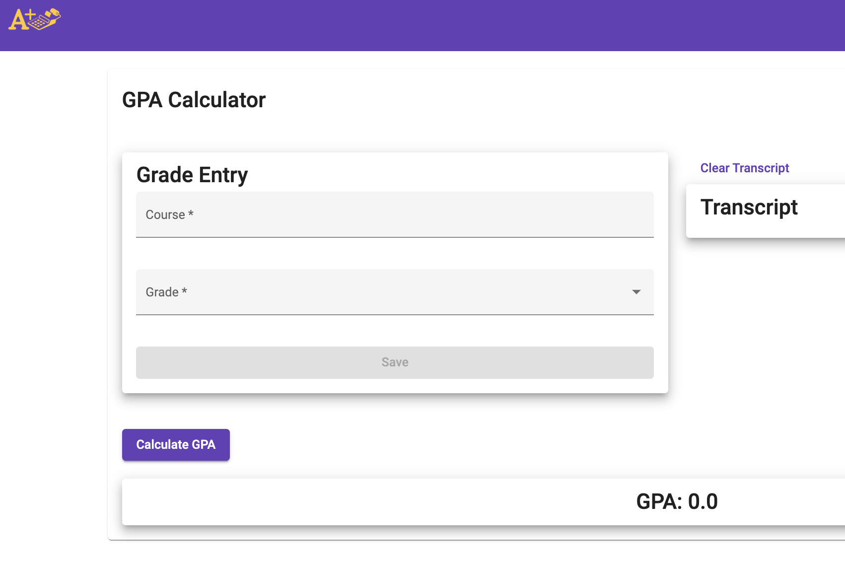 GPA Calculator App